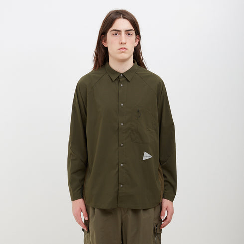 And Wander Fleece Base LS Shirt Khaki 5742254323 Degli Uberti